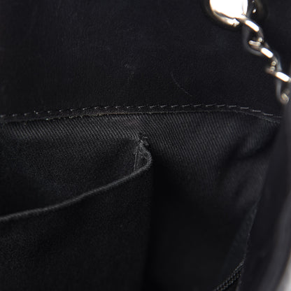 Chanel Calfskin Double Stitch Large Hamptons Shopping Tote Black 18 of 22