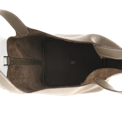 Hermes Taurillon Clemence Picotin Lock 22 MM Etoupe 5 of 10