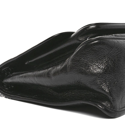Saint Laurent Crinkled Calfskin Matelasse Monogram Medium Niki Chain Satchel Black 9 of 10