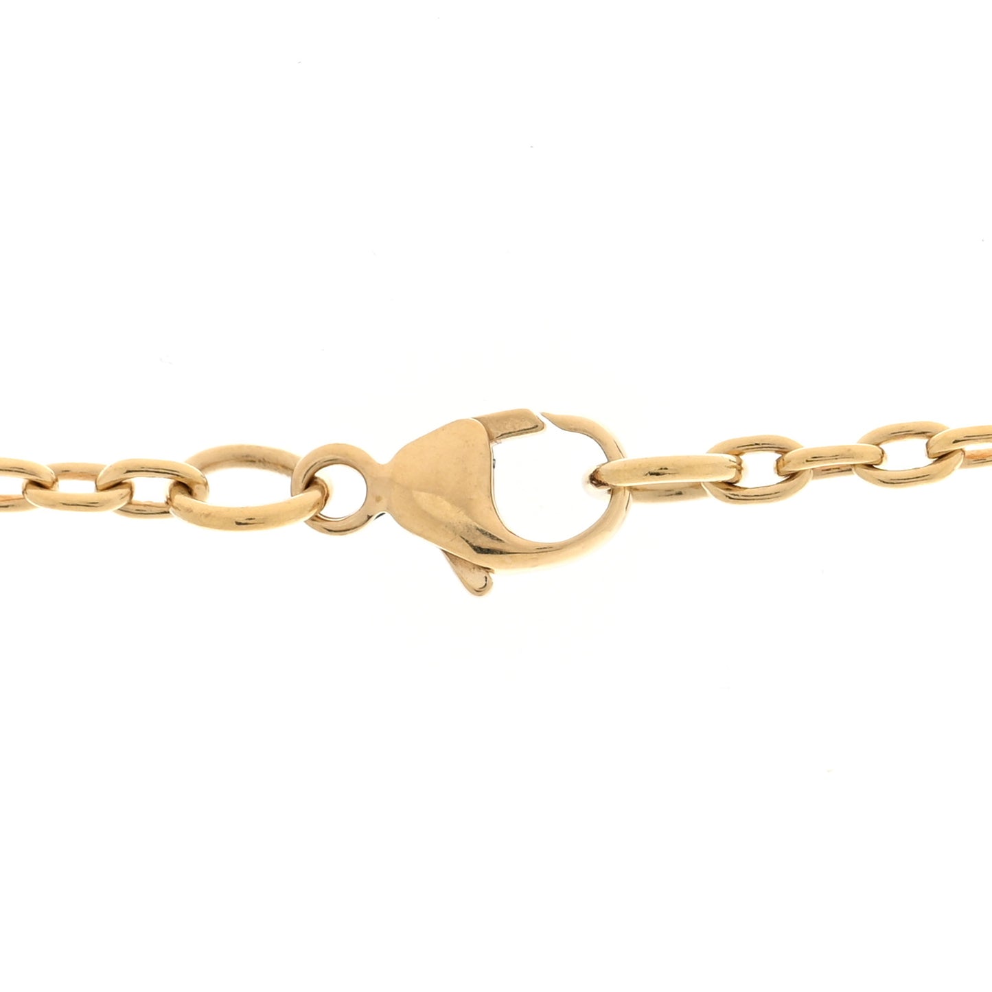 18K Yellow Gold Heart Padlock Key Pendant Necklace