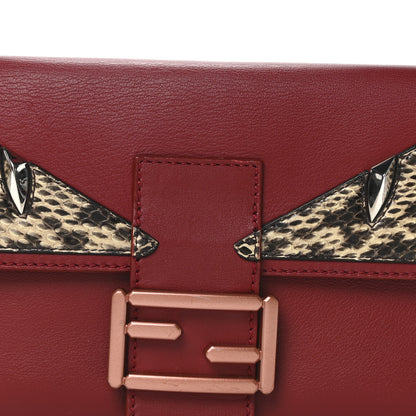 Fendi Vitello Dolce Elaphe Monster Eyes Baguette Ribes Naturale 8 of 10