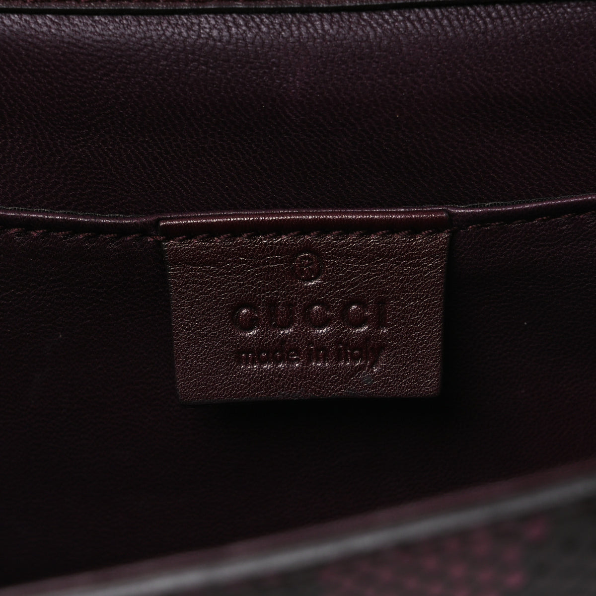 Snakeskin G Night Clutch  Burgundy Black