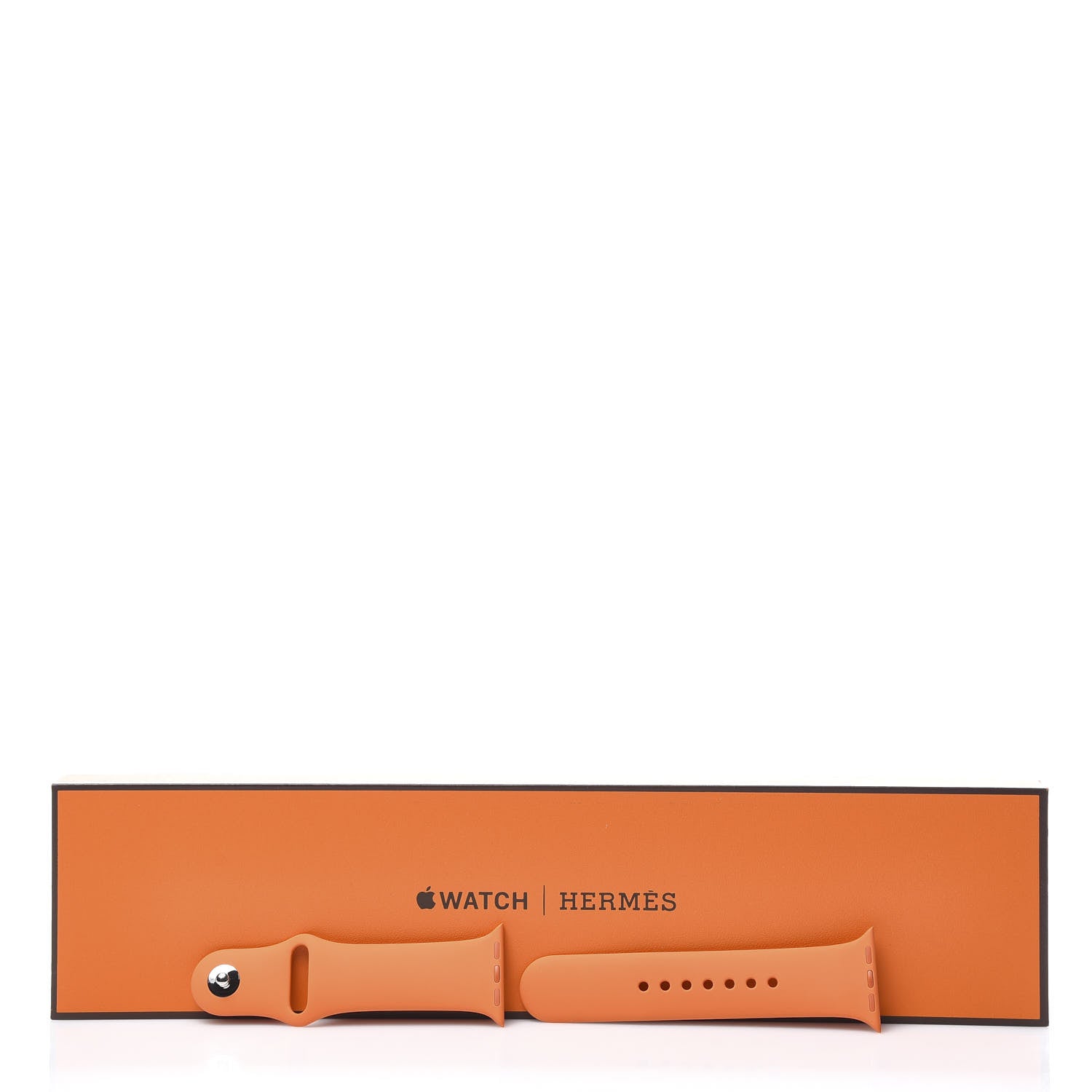 Hermes Silicone 40mm Apple Sports Watch Single Tour Band Orange 5 of 5