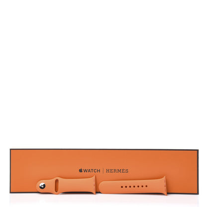 Hermes Silicone 40mm Apple Sports Watch Single Tour Band Orange 5 of 5