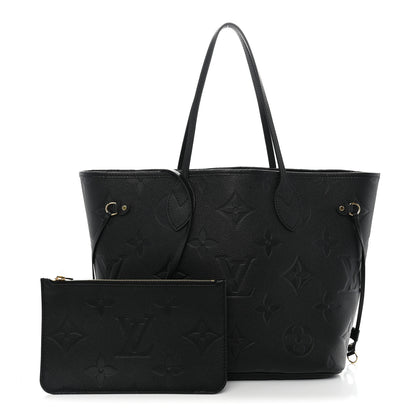 Louis Vuitton Empreinte Monogram Giant Neverfull MM Black 3 of 10