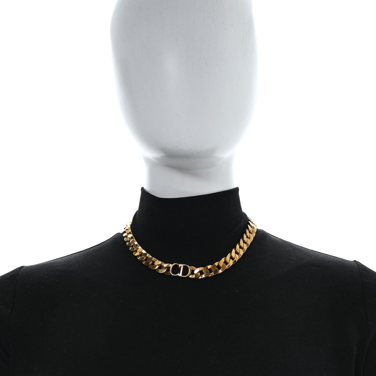 Metal Danseuse Etoile Chain Choker Necklace Gold