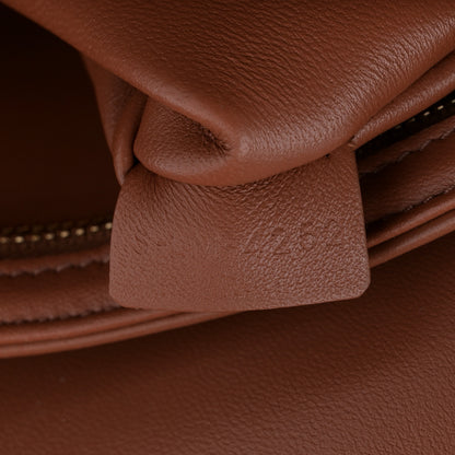 Celine Calfskin Triomphe Canvas Teen Triomphe Bag Tan 7 of 12