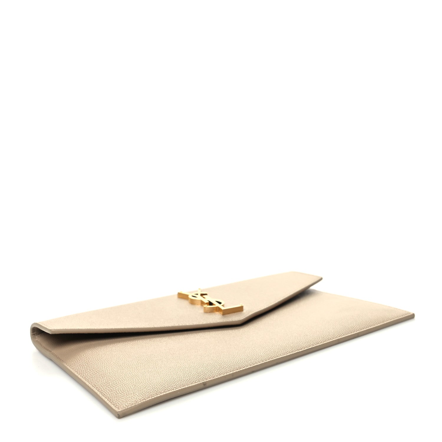Saint Laurent Grain De Poudre Uptown Pouch Dark Beige 4 of 11
