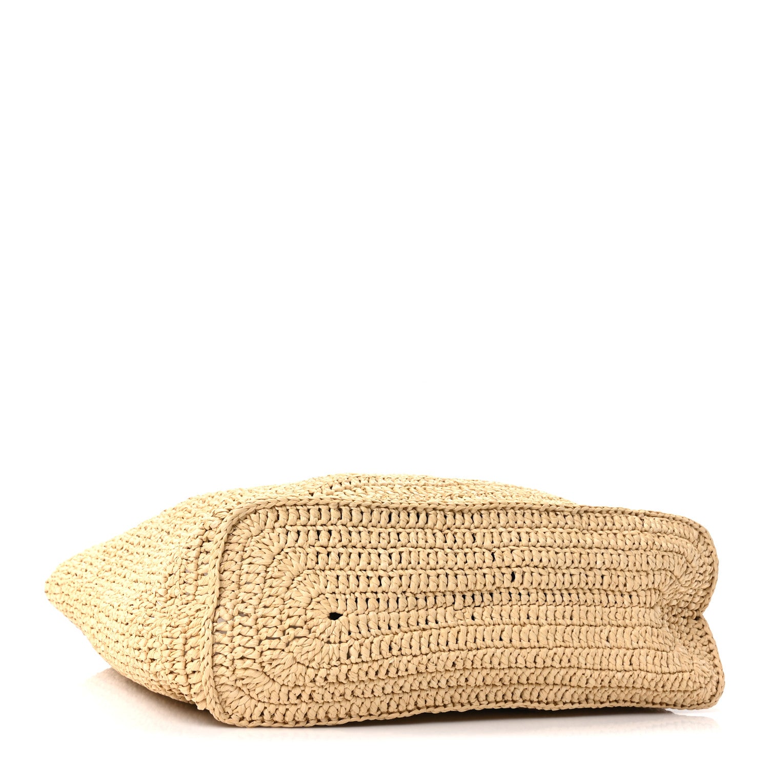 Saint Laurent Raffia Rive Gauche Tote Natural 4 of 10