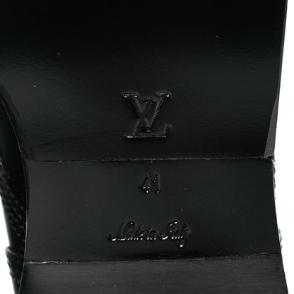 Louis Vuitton Calfskin Monogram Metropolis Flat Ranger Boots 41 Black 6 of 8