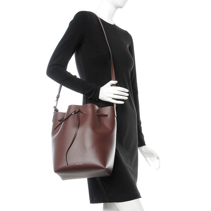Mansur Gavriel Calfskin Bucket Bag Burgundy 2 of 7