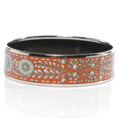 Hermes Enamel Printed Wide Bracelet 65 3 of 5