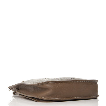 Hermes Taurillon Clemence Evelyne III PM Etoupe 4 of 9