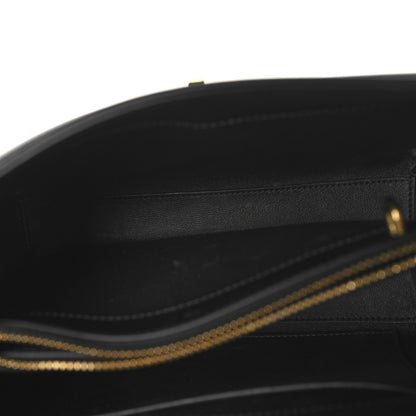 Celine Satinated Calfskin Small 16 Top Handle Bag Black 5 of 15