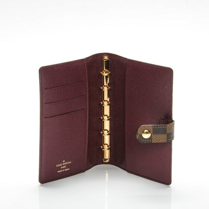 Louis Vuitton Damier Ebene Valise Small Ring Agenda Cover 5 of 6