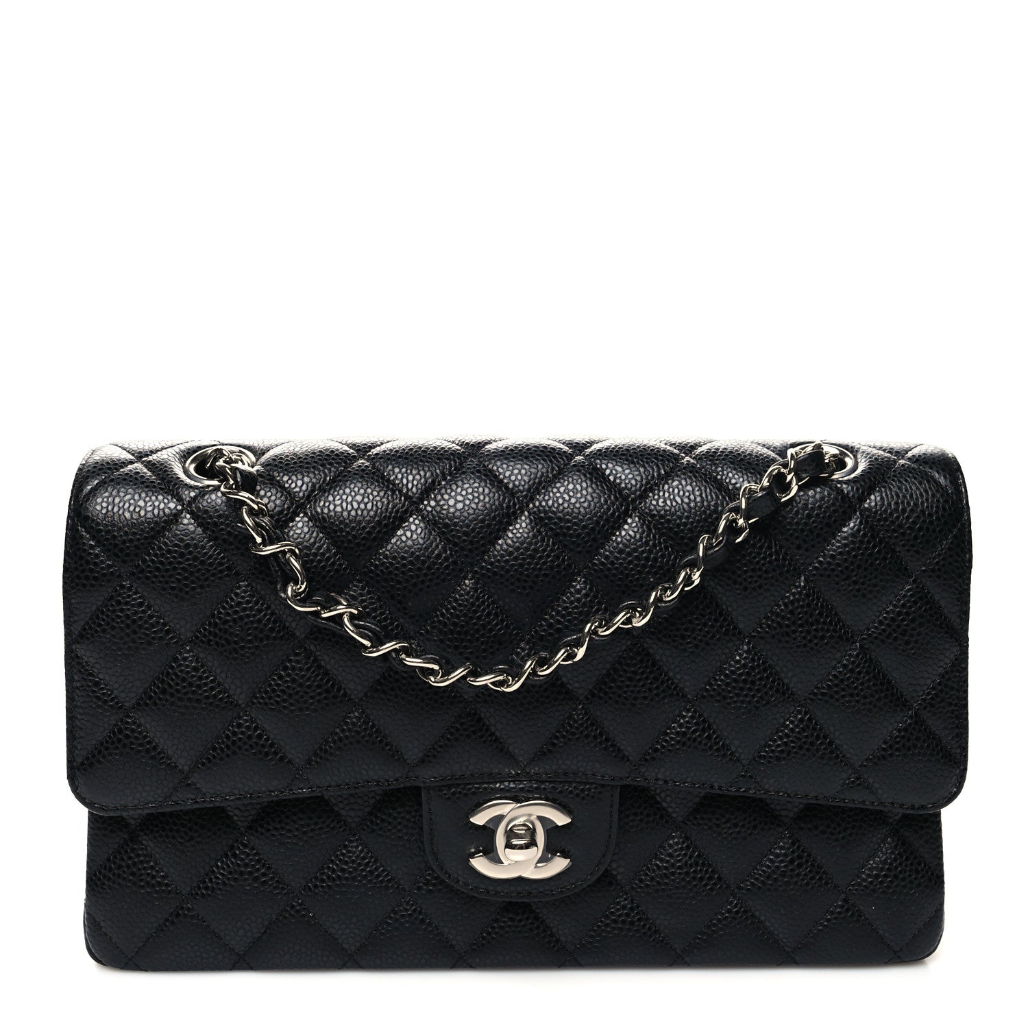 Chanel Caviar Quilted Medium Double Flap Black 1 of 13