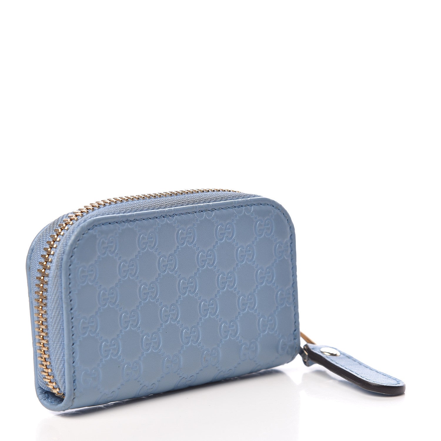 Gucci Microguccissima Zip Around Card Case Mineral Blue 3 of 8
