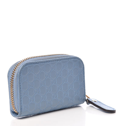 Gucci Microguccissima Zip Around Card Case Mineral Blue 3 of 8