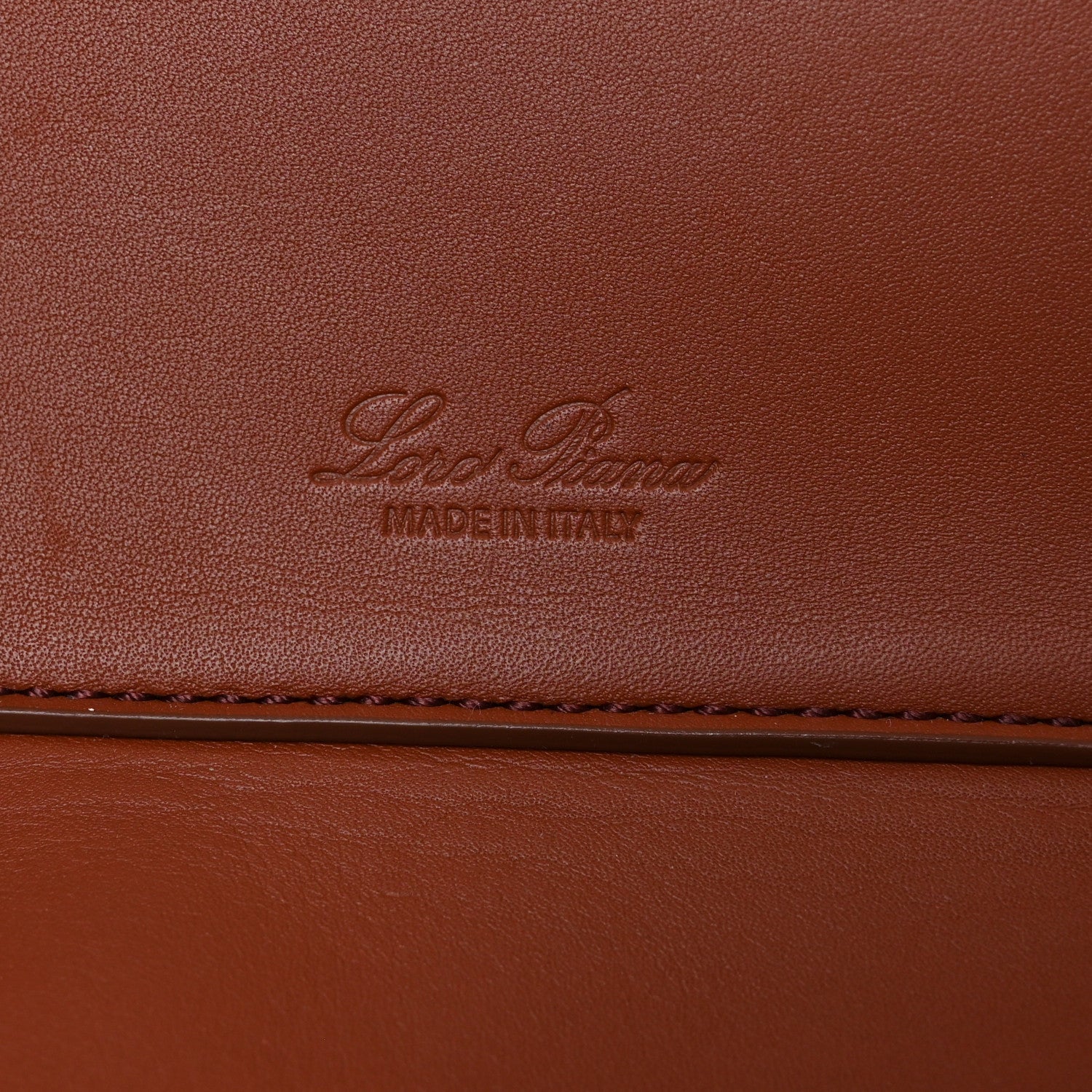 Loro Piana Smooth Calfskin Medium Sesia Kummel 7 of 10