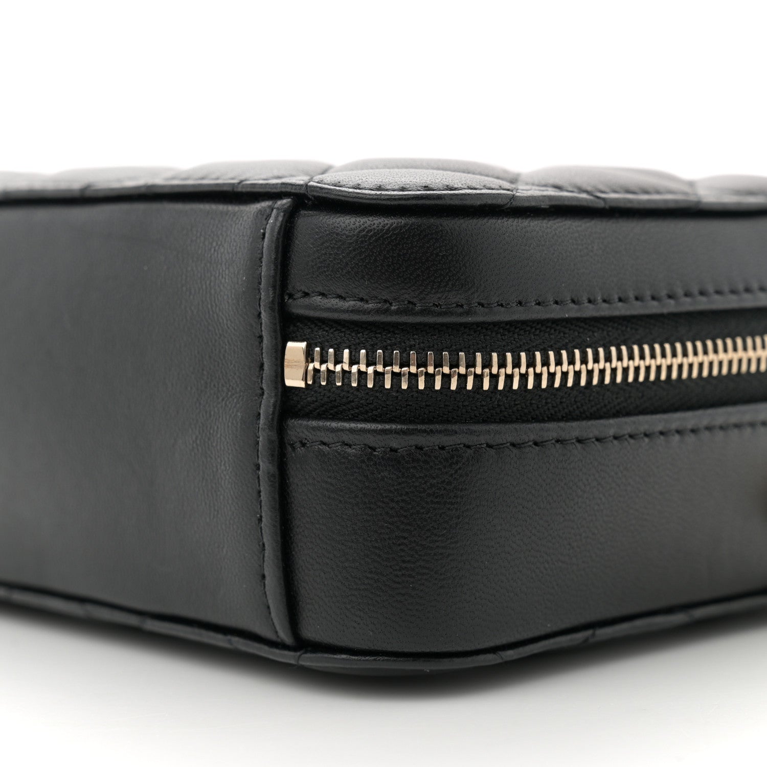 Chanel Lambskin Quilted CC Pearl Crush Camera Case Black 10 of 11