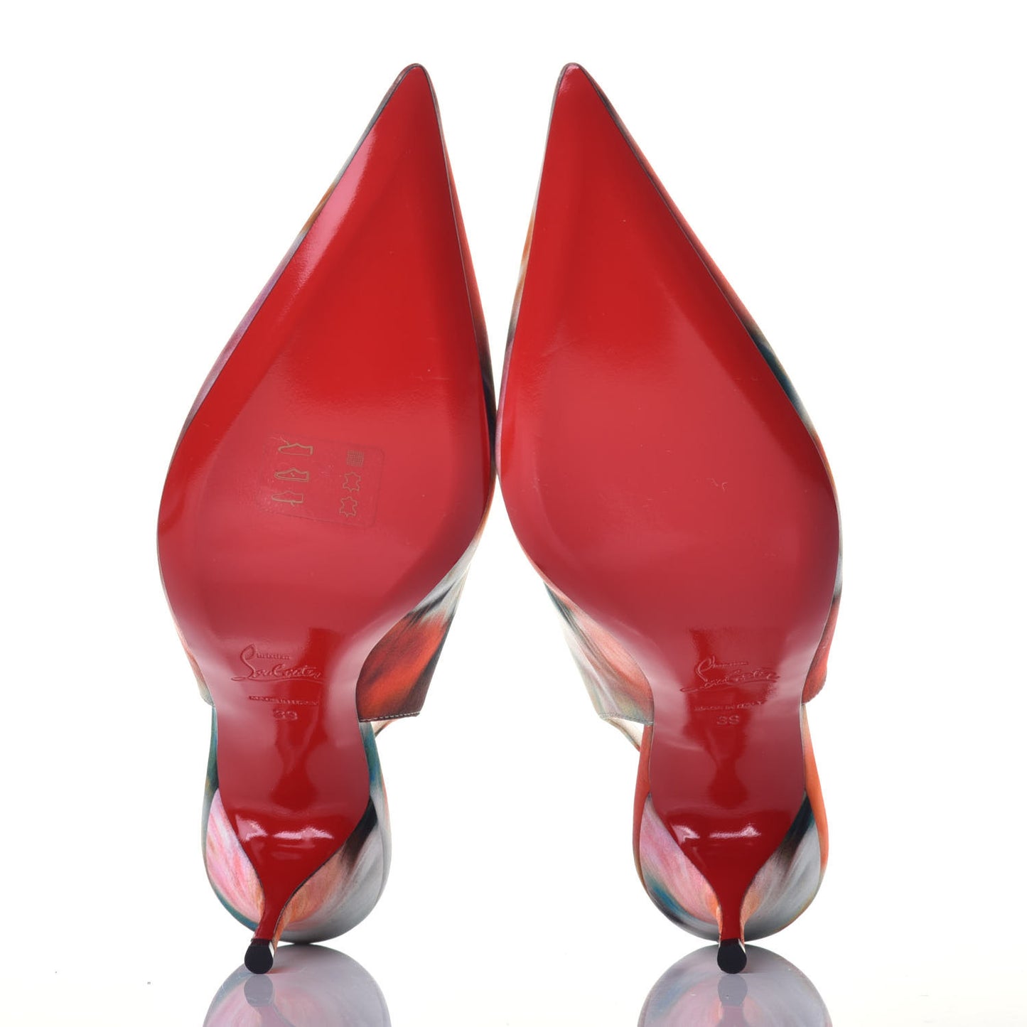 Satin Impressioniste Clare Sling 80 Pumps 39 Multicolor
