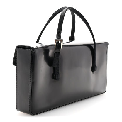Prada Spazzolato Mini Clutch Bag Black 6 of 12