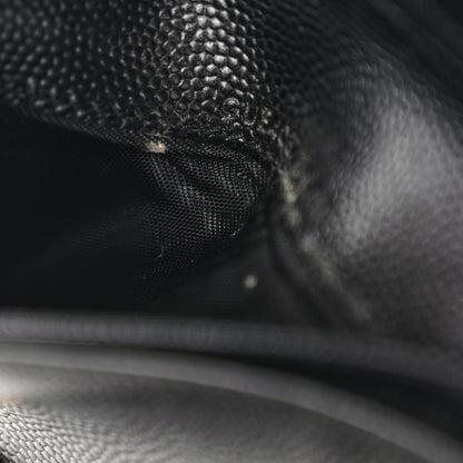 Saint Laurent Grain De Poudre Matelasse Chevron Monogram Compact Zip Around Wallet Black 10 of 14