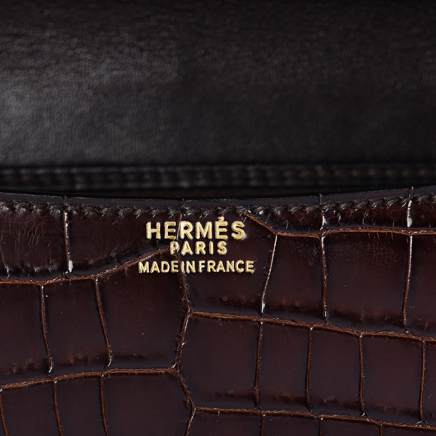 Hermes Shiny Porosus Crocodile Constance 23 Havane 6 of 18
