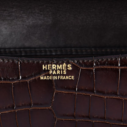 Hermes Shiny Porosus Crocodile Constance 23 Havane 6 of 18
