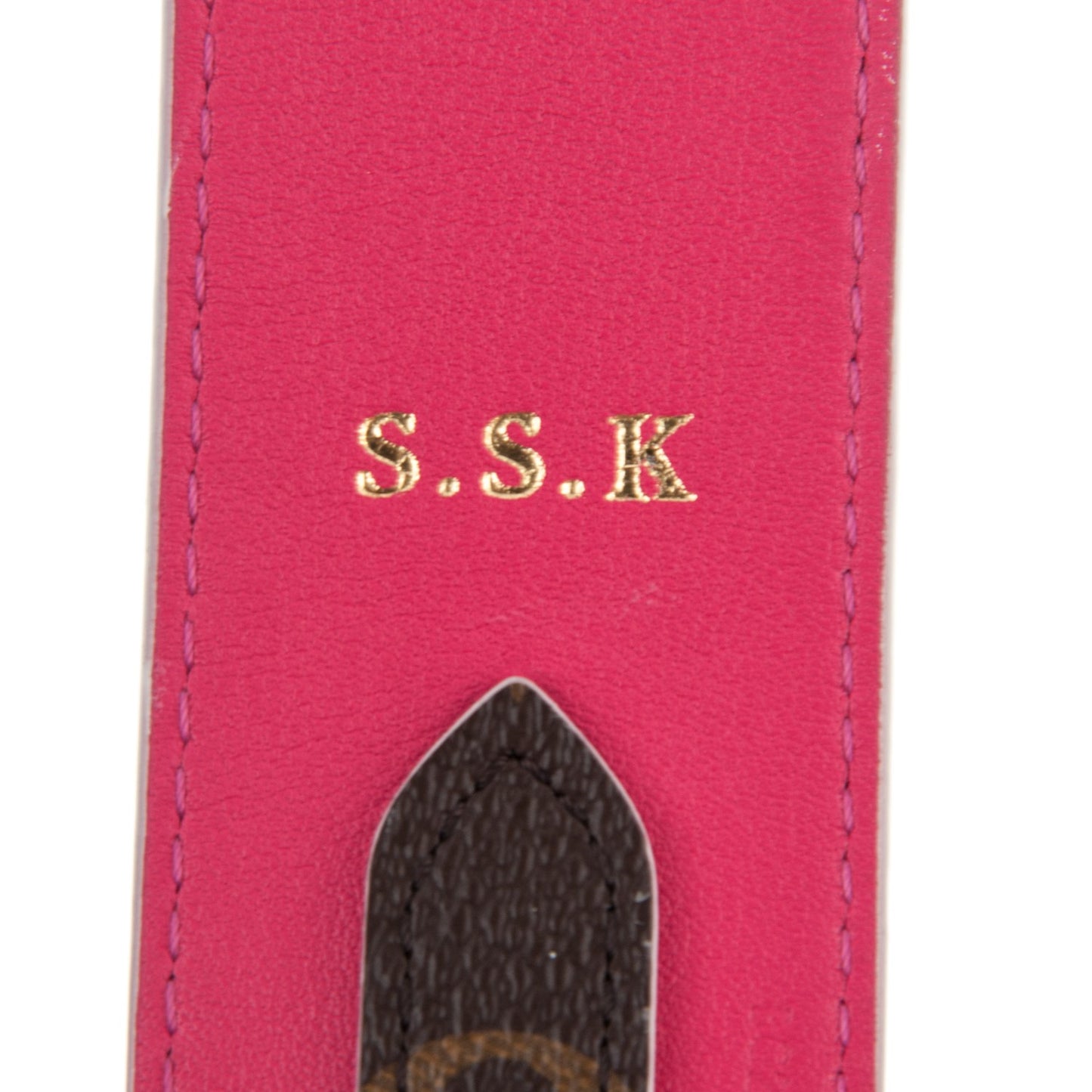 Monogram Bandouliere Shoulder Strap Hot Pink