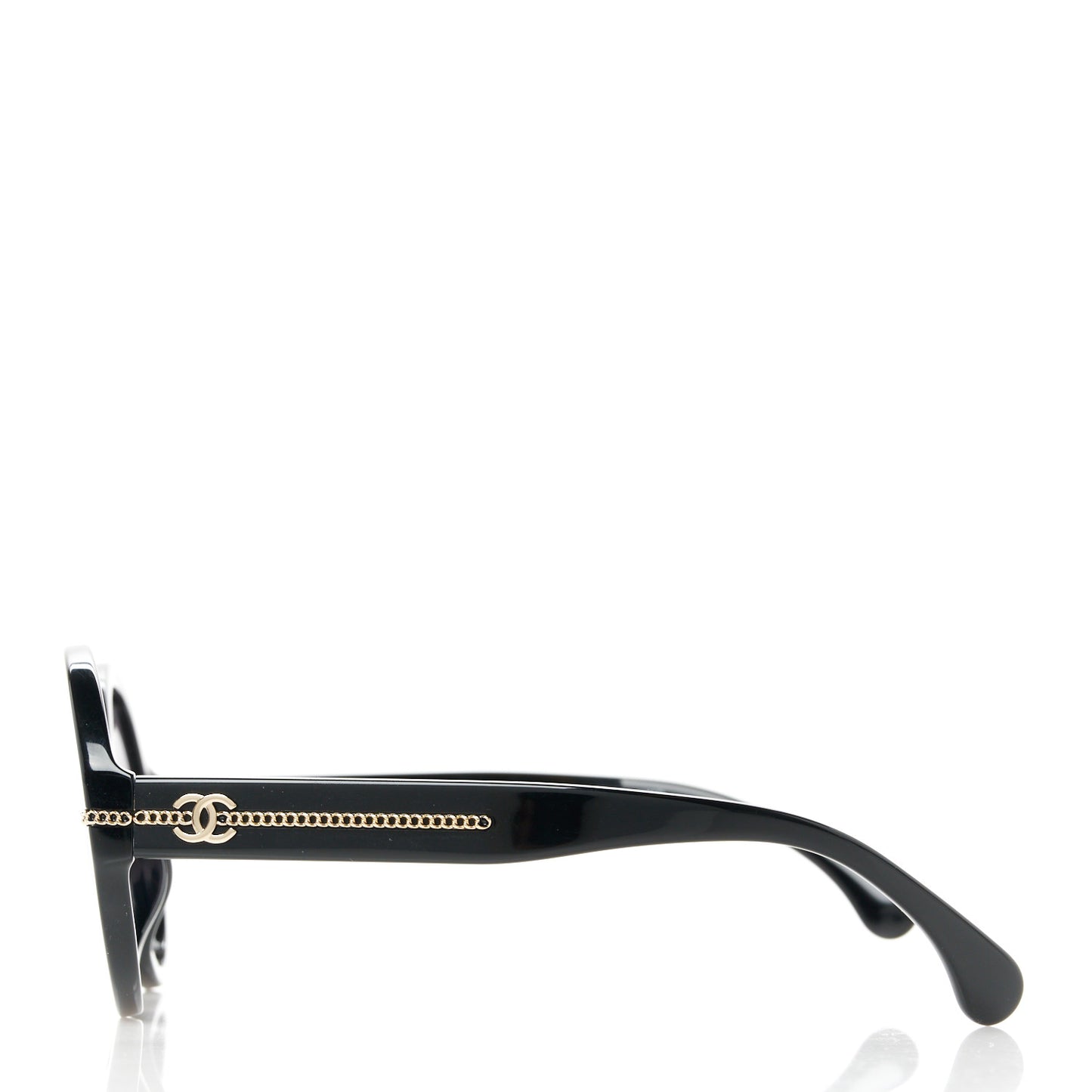 Calfskin Chain Sunglasses 5511-A Black