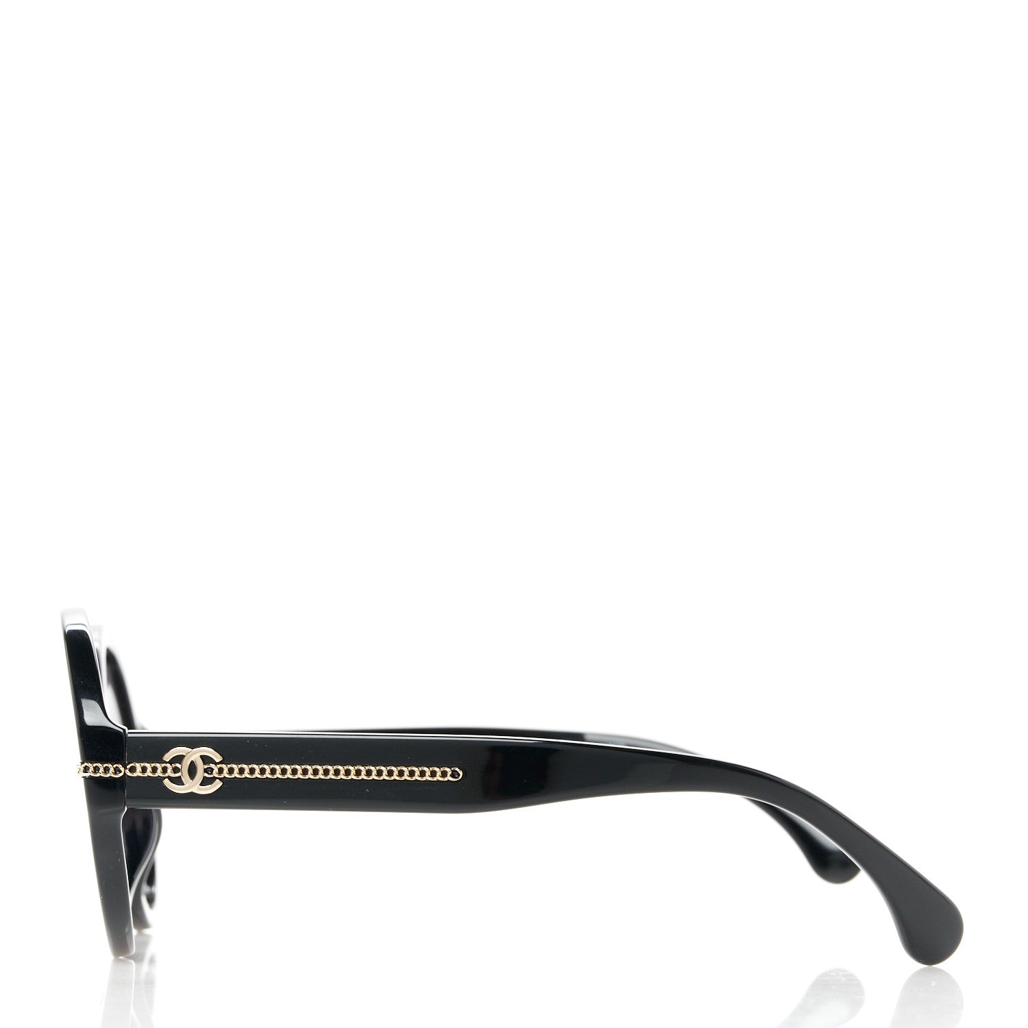Chanel Calfskin Chain Sunglasses 5511-A Black 3 of 8