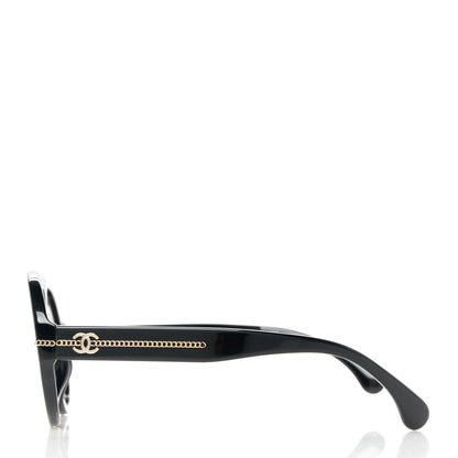 Chanel Calfskin Chain Sunglasses 5511-A Black 3 of 8