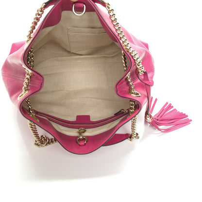 Gucci Cellarius Calfskin Medium Soho Chain Shoulder Bag Bright Bouganville 5 of 6
