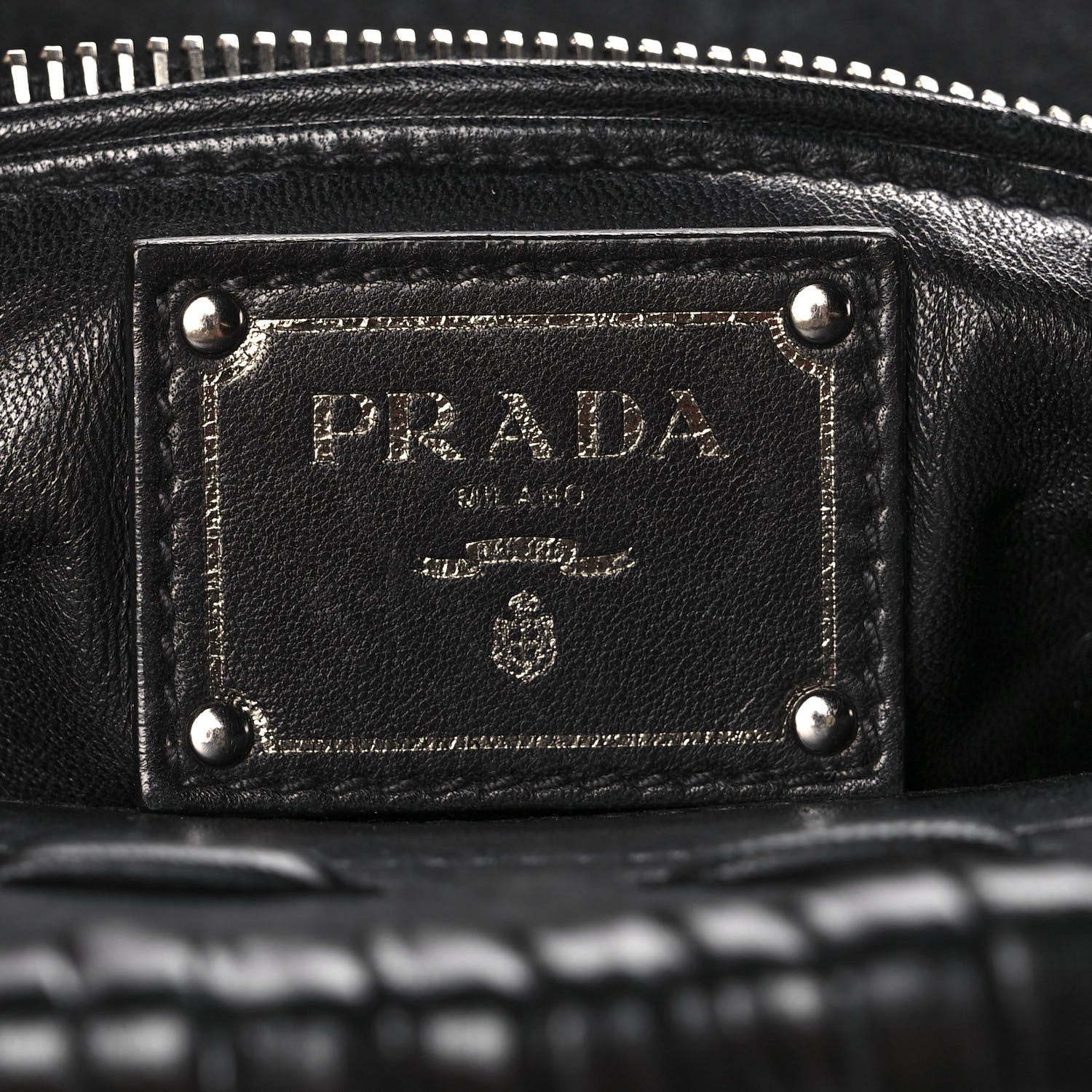 Prada Napa Knit Tote Corteccia 6 of 12