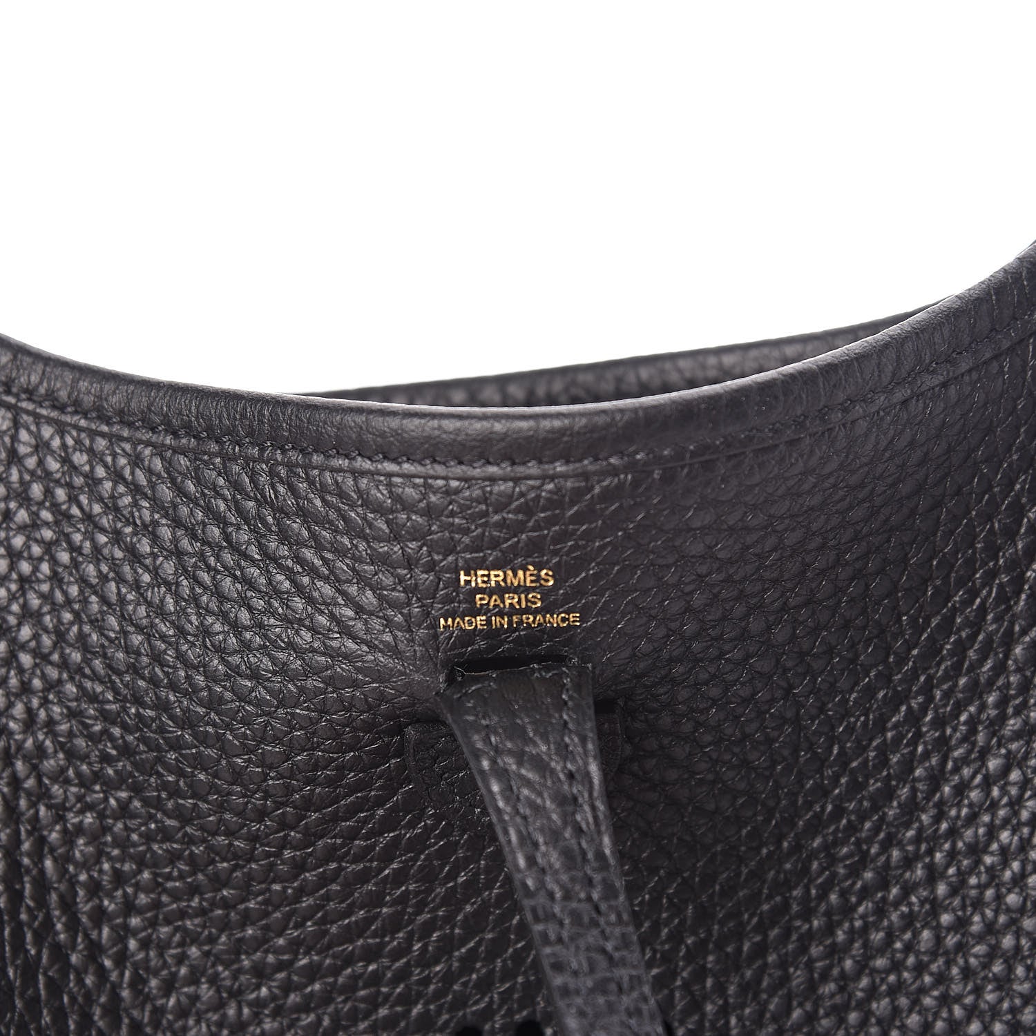 Hermes Taurillon Clemence Evelyne TPM Black 7 of 11