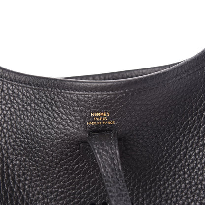 Hermes Taurillon Clemence Evelyne TPM Black 7 of 11