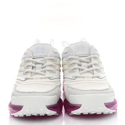 Givenchy Calfskin Mesh Technical Canvas GIV 1 Sneakers 39 White Pink 2 of 9