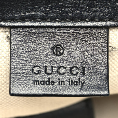 Gucci Calfskin GG Tennis Embossed Double Buckle Backpack Black 6 of 17