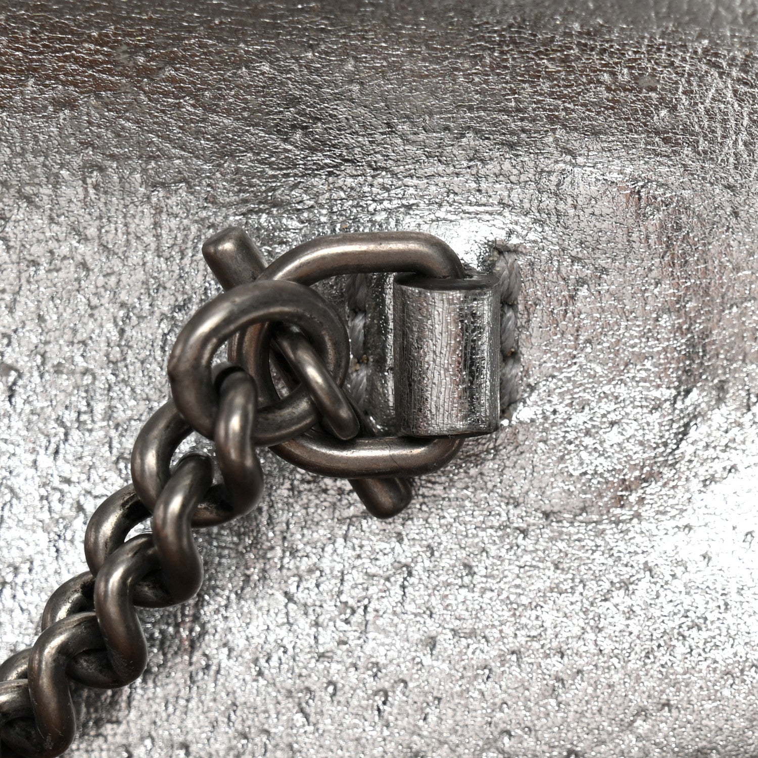 Gucci Metallic Calfskin Super Mini Dionysus Shoulder Bag Silver 12 of 15