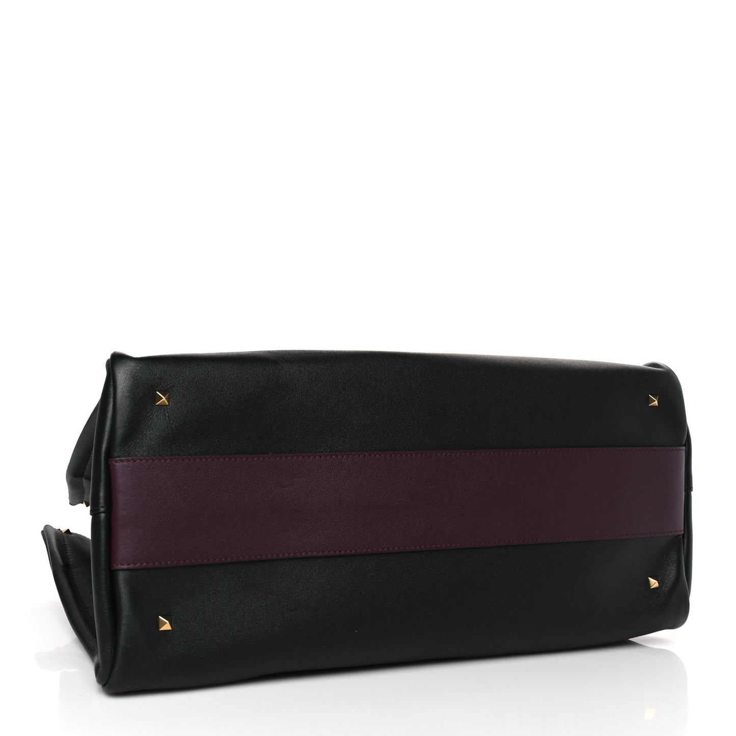 Smooth Calfskin Soul Tote Black Red