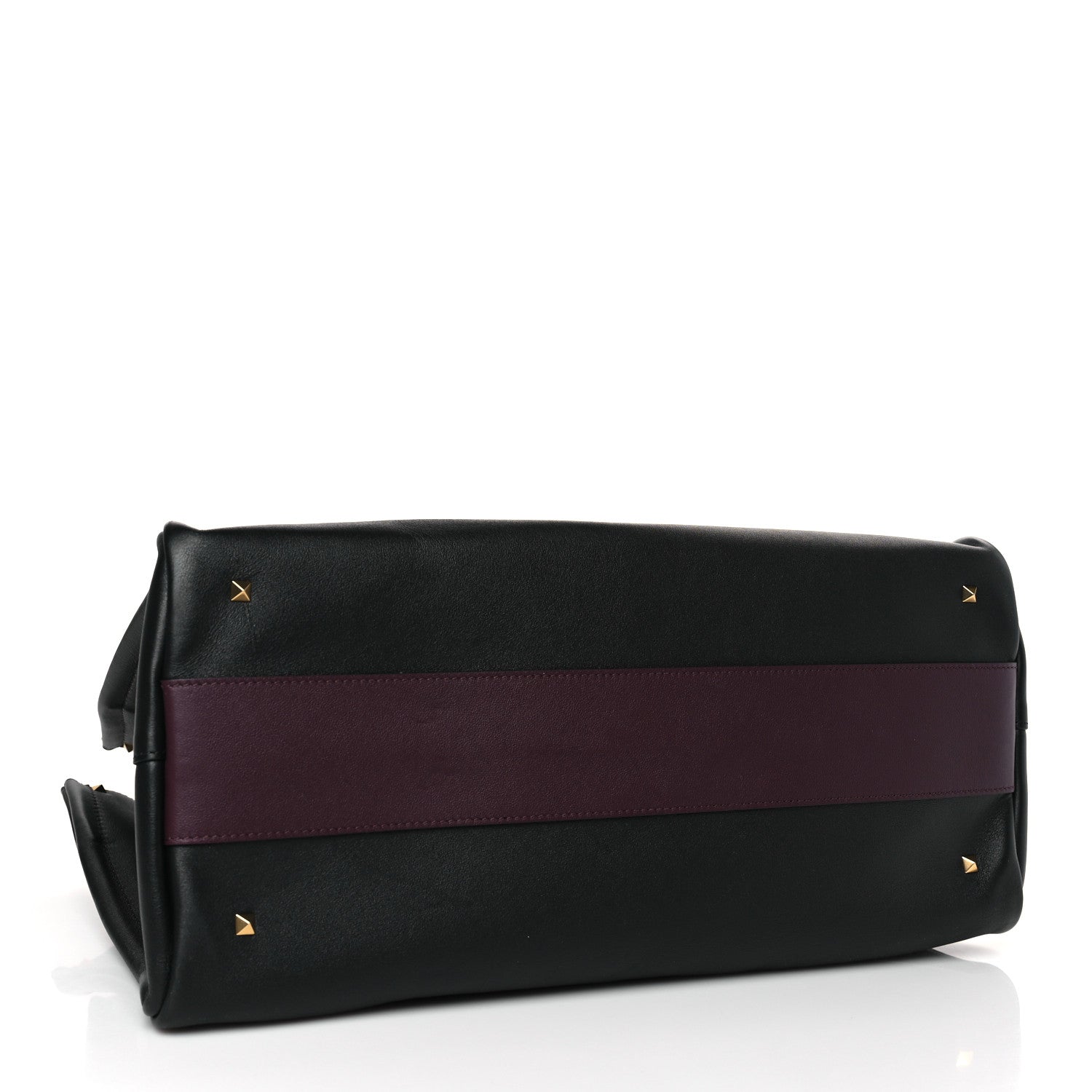 Valentino Garavani Smooth Calfskin Soul Tote Black Red 4 of 9