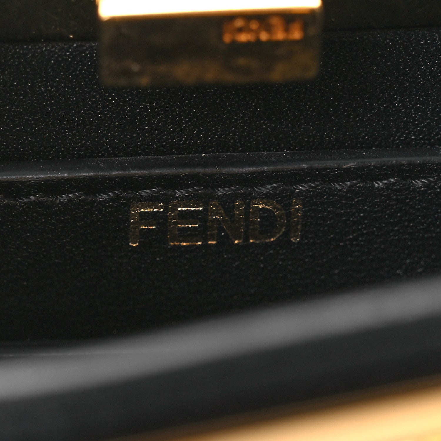 Fendi Shiny Nappa Petite Peekaboo I SEE U Satchel Black 6 of 13
