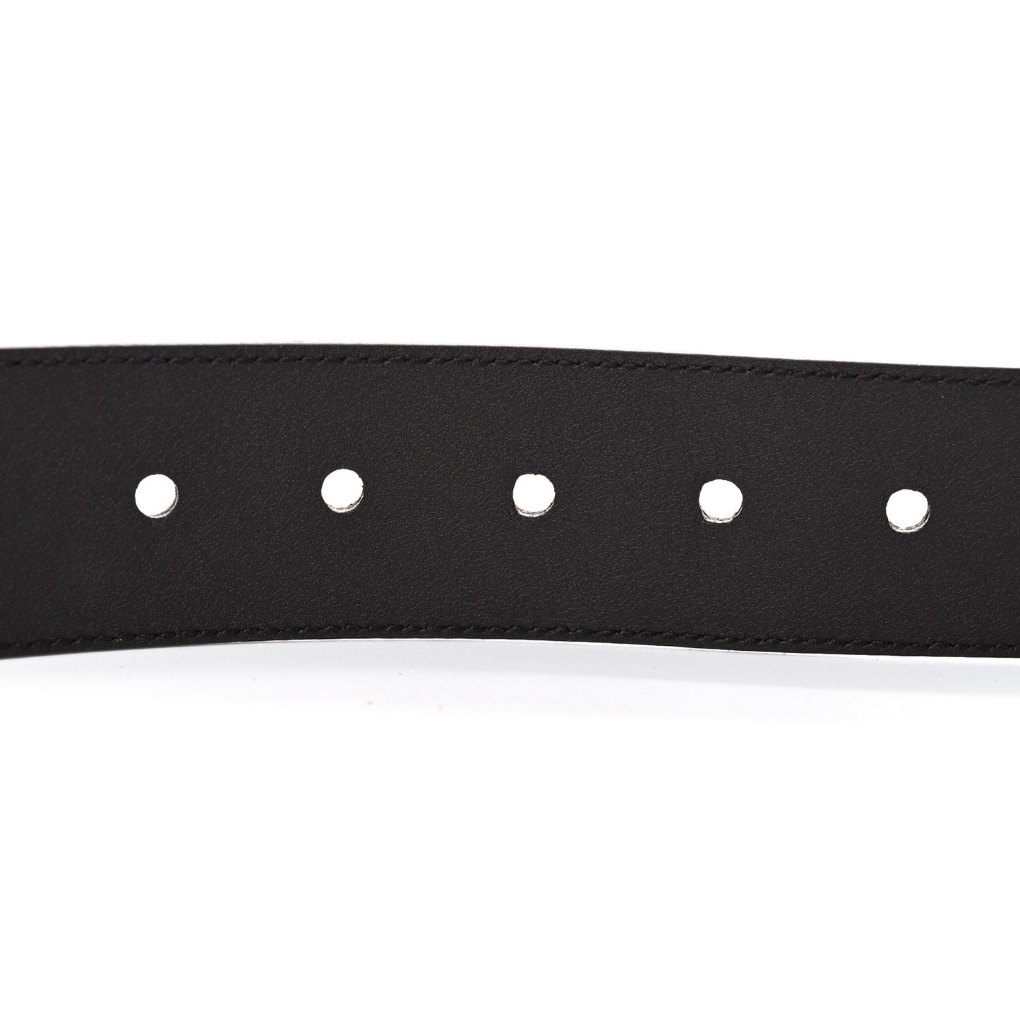 Monogram Dollar Calfskin 40mm Belt 80 32 Beige Ebony Testa di Moro