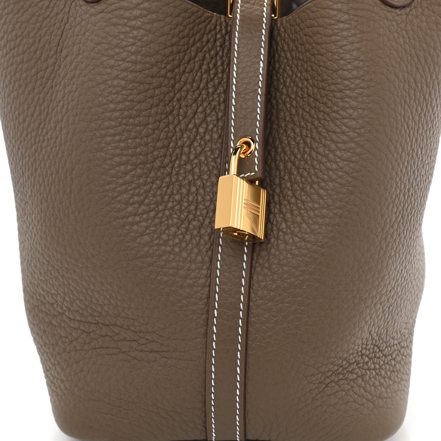 Hermes Taurillon Clemence Picotin Lock 18 PM Etoupe 8 of 12