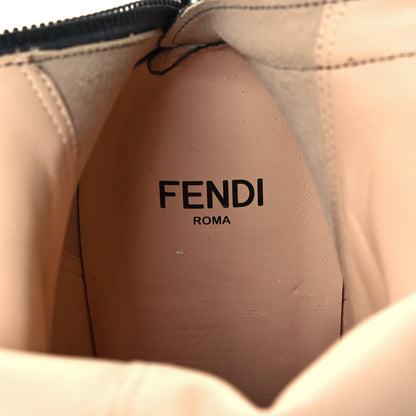 Fendi Vitello Karligraphy Embossed FFreedom Knee High Boots 39 Black 8 of 9