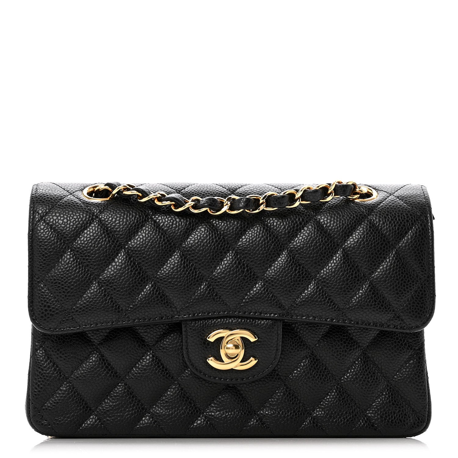 Chanel Caviar Quilted Small Double Flap Black 1 of 12