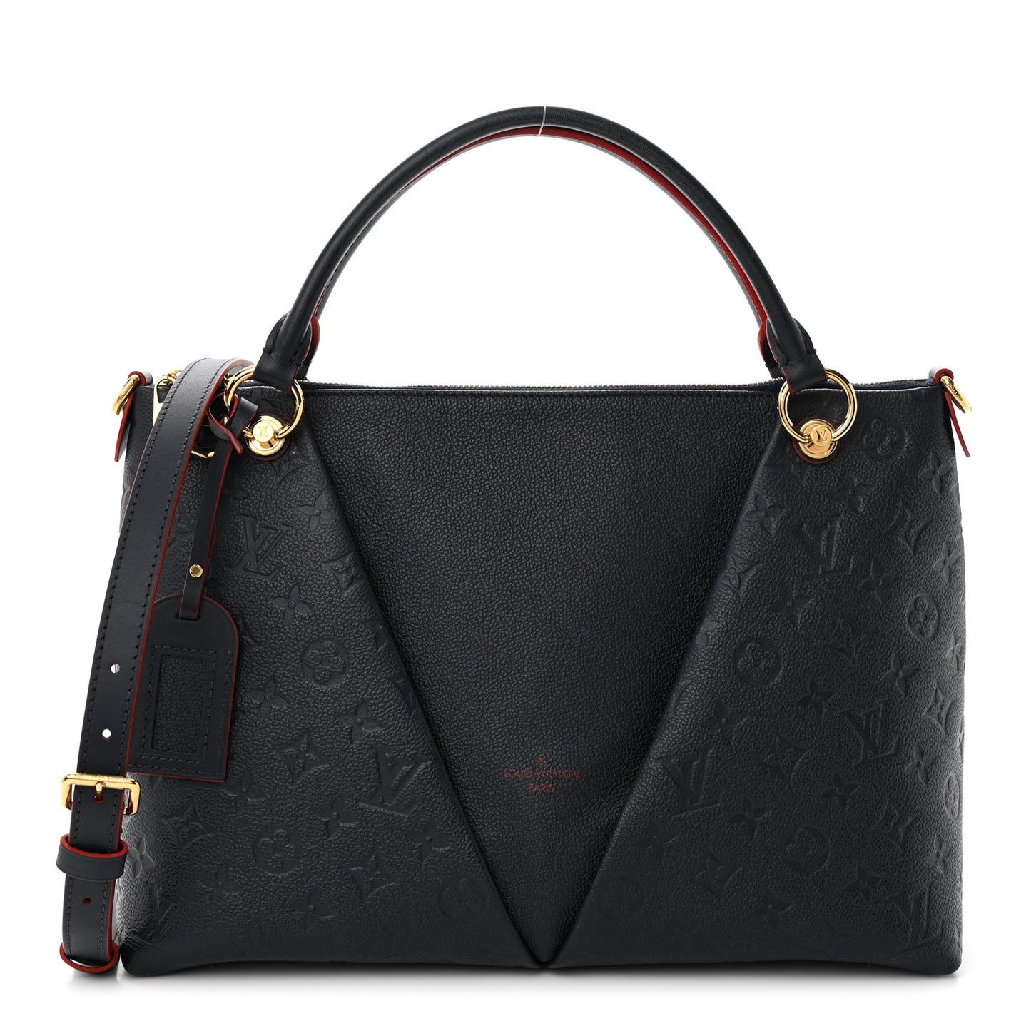 LOUIS VUITTON Empreinte V Tote MM Marine Rouge