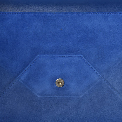 Jimmy Choo Calfskin Suede Rosetta Envelope Clutch Aegean 7 of 7
