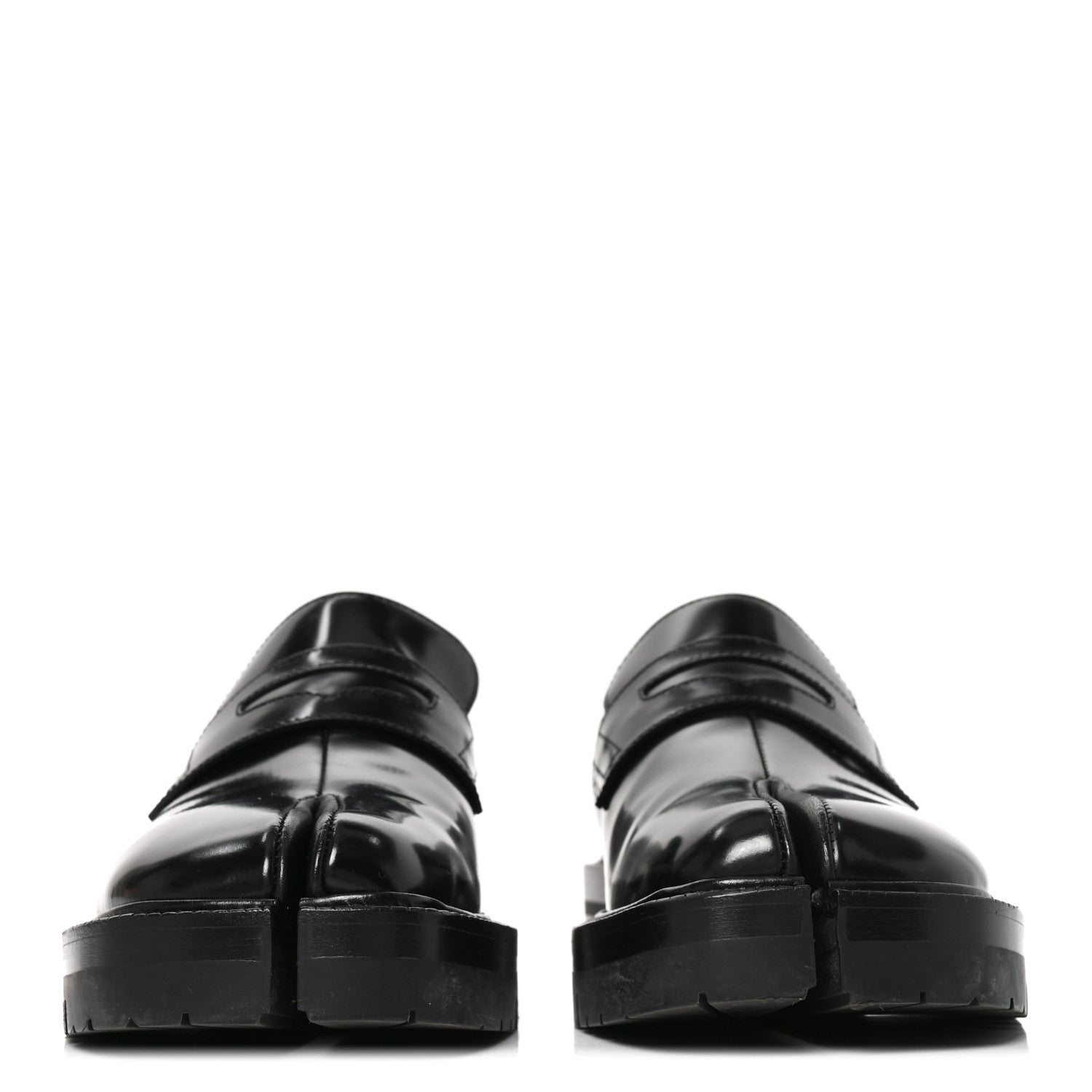 Maison Margiela Brushed Calfskin Tabi Mens Loafers 39 Black 2 of 8